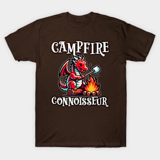 Dragon Marshmallow Roaster Campfire Connoisseur T-Shirt